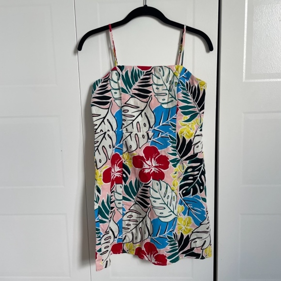 Fun Tropical Print Mini Dress - Picture 4 of 5